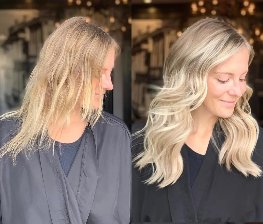 Before and after: Fine hair friendly