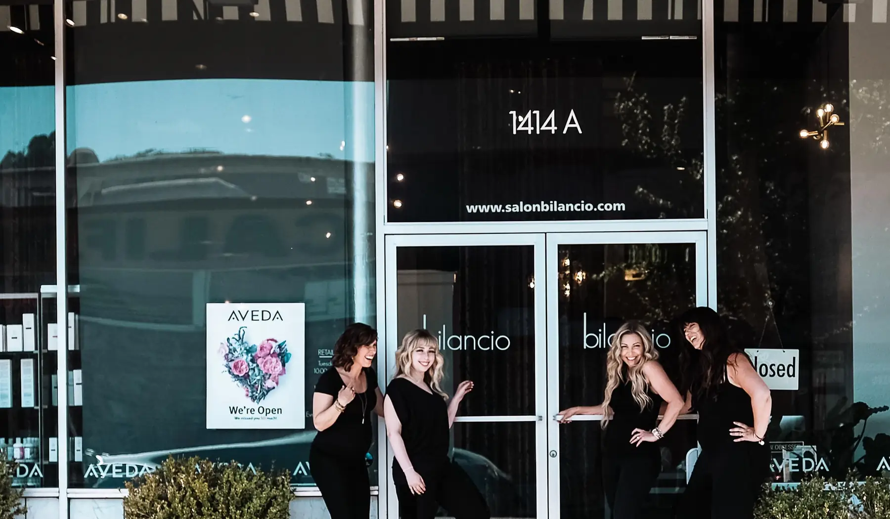 The Salon Bilancio storefront at 1414 4th Street, San Rafael
