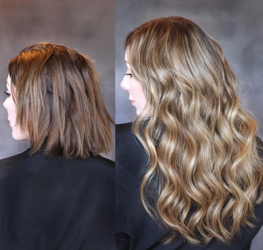Before and after: Lived-in brunette